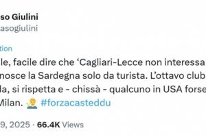卡利亚里主席回应米兰老板:在美国我们的球迷数量可能比米兰还多